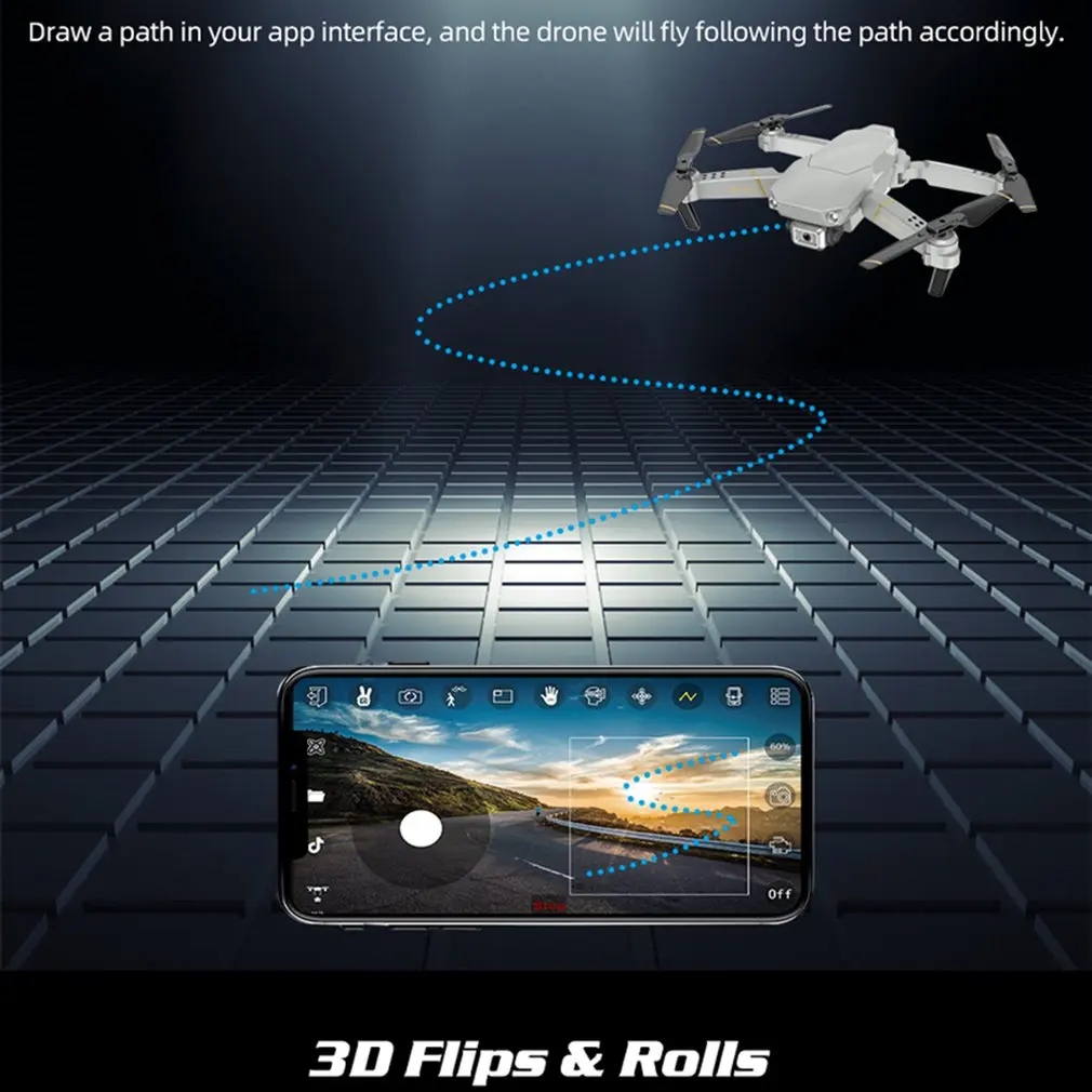 GD89 PRO wifi FPV складной Радиоуправляемый Дрон с 4K широкоугольной камерой альтитута режим удержания Вертолет Самолет VS E58