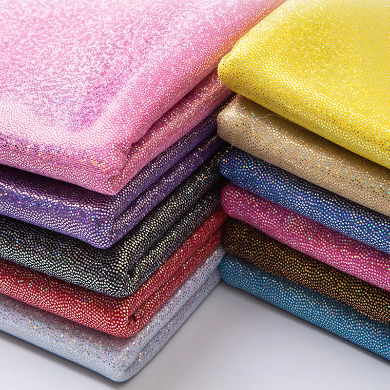 

Дешевая блестящая Лазерная бронзовая ткань, мягкая эластичная ткань для женской одежды 300*150 сценические наряды