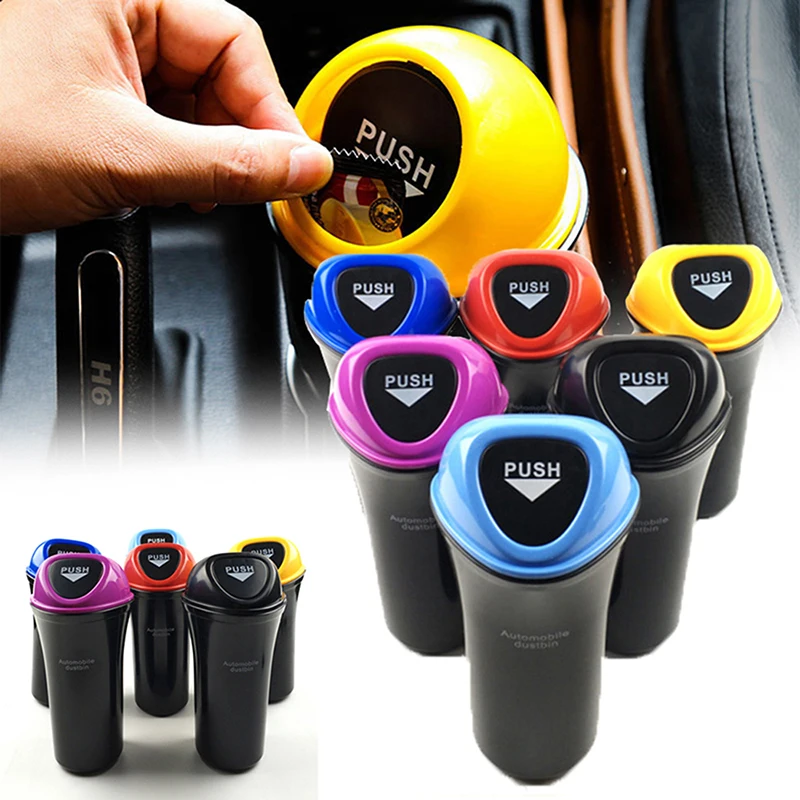 Universal Auto Door Seat Back Visor Trash Bin Car Dustbin Can Organizer Garbage Holder Automobiles Storage Bag Accessories | Автомобили и