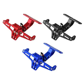 

Motorcycle License Plate Holder Telescopic Modified Light Bracket License Plate Stand Aluminum Alloy Motorbike License Holder