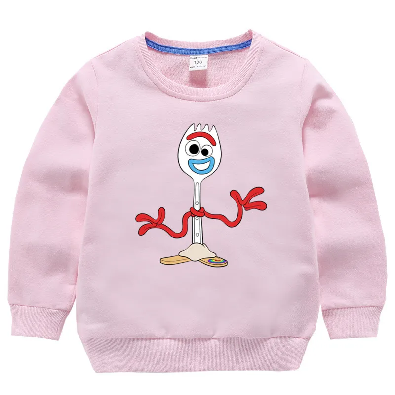 T127M-pink Детский свитер Forky Toy; детская осенне-зимняя толстовка с капюшоном; Рождественская одежда черного цвета в пятницу - Цвет: T127M-pink
