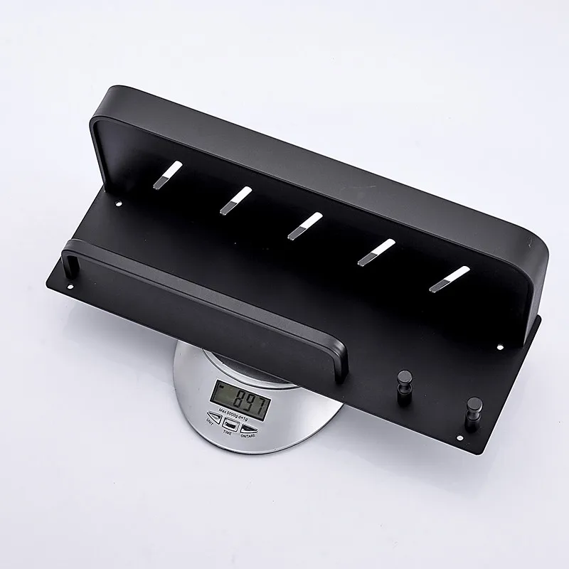 Bathroom Corner Shelf Shampoo Cosmetic Shelf Storage Organizer Rack Bathroom Accessories Bath Hardware Wall Mounted Aluminum