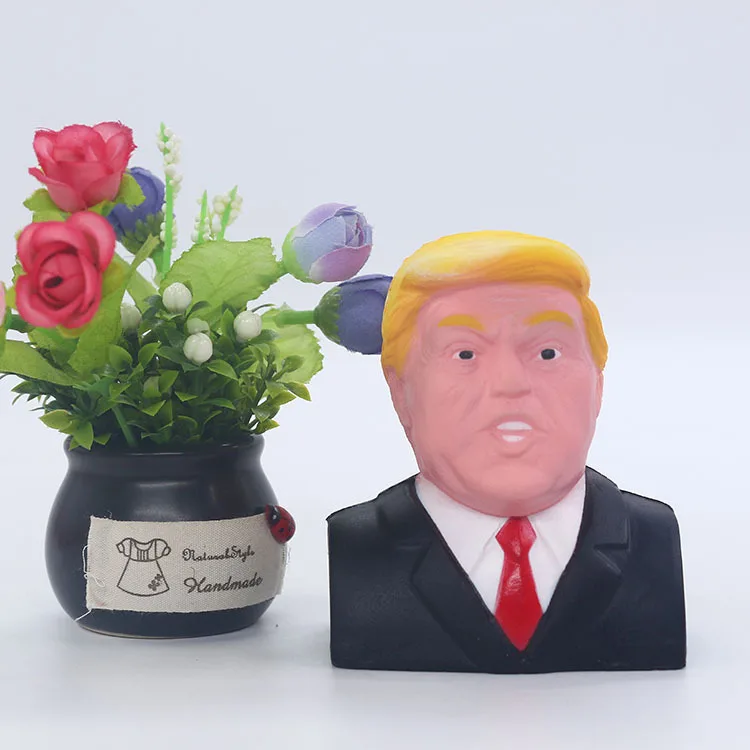 Сжимаемые игрушки снятие стресса игрушка Моделирование Трамп медленный отскок мягкий мультфильм медленный отскок имитация персонажа Трамп игрушка
