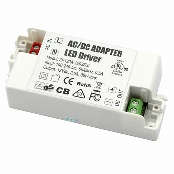 オンライン プロモーション! 30ワットledドライバ240v Dc 12v電源用の電源トランスをG4 MR11 MR16 Ledストリップ