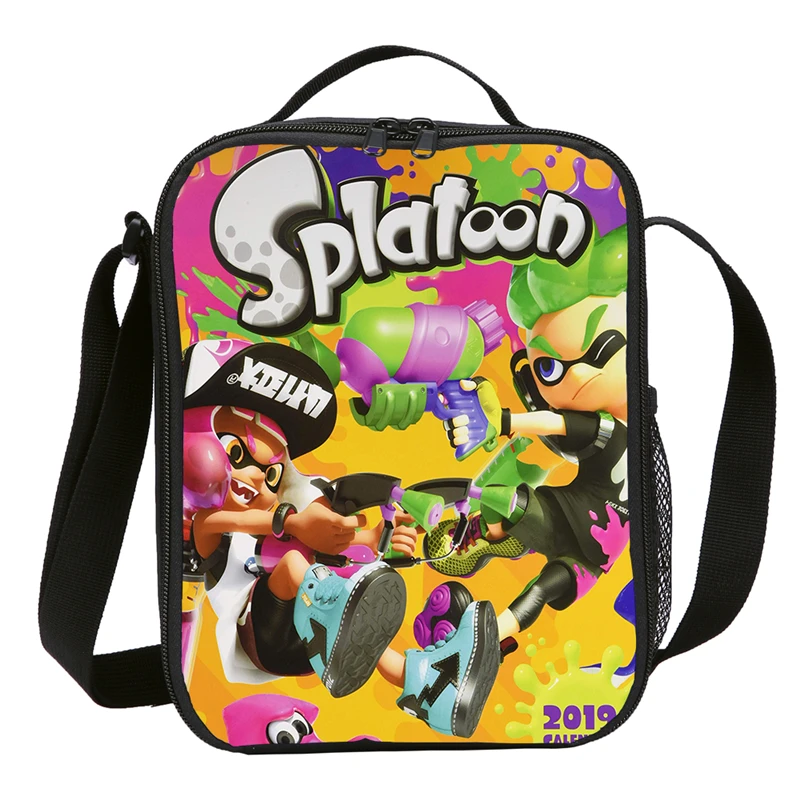 Splatoon 2 охладитель сумки для детей женщин льда пакет пива может покрыть термальный Ланч-бокс Lonchera Koeltas тепловой мешок сумка-холодильник