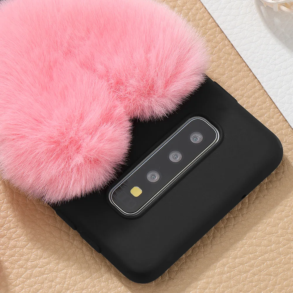 LAPOPNUT Прекрасный Мягкий ТПУ 3D «любящее сердце» Кролик чехол для samsung Galaxy J6 J5 J3 J4 плюс A8 A7 A6 A3 A5 пушистый шапочка для душа