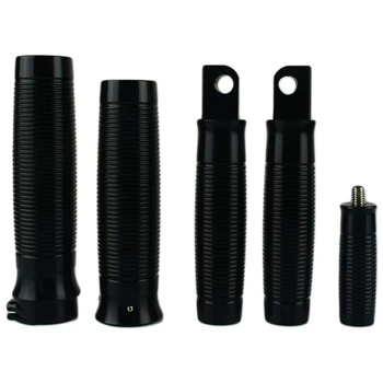 

Motorcycle 5 Pcs 1 inch Handlebar Hand Grips Footrest Foot Pegs Shifter Peg Aluminum for Touring XL Softail Dyna Yamaha