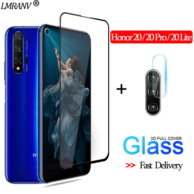 

2-in-1 Camera Glass Honor 20 Pro 3D Protective Glass huawei-y6-2019 Screen Protector honor 20lite Tempered Glass honor 20 pro