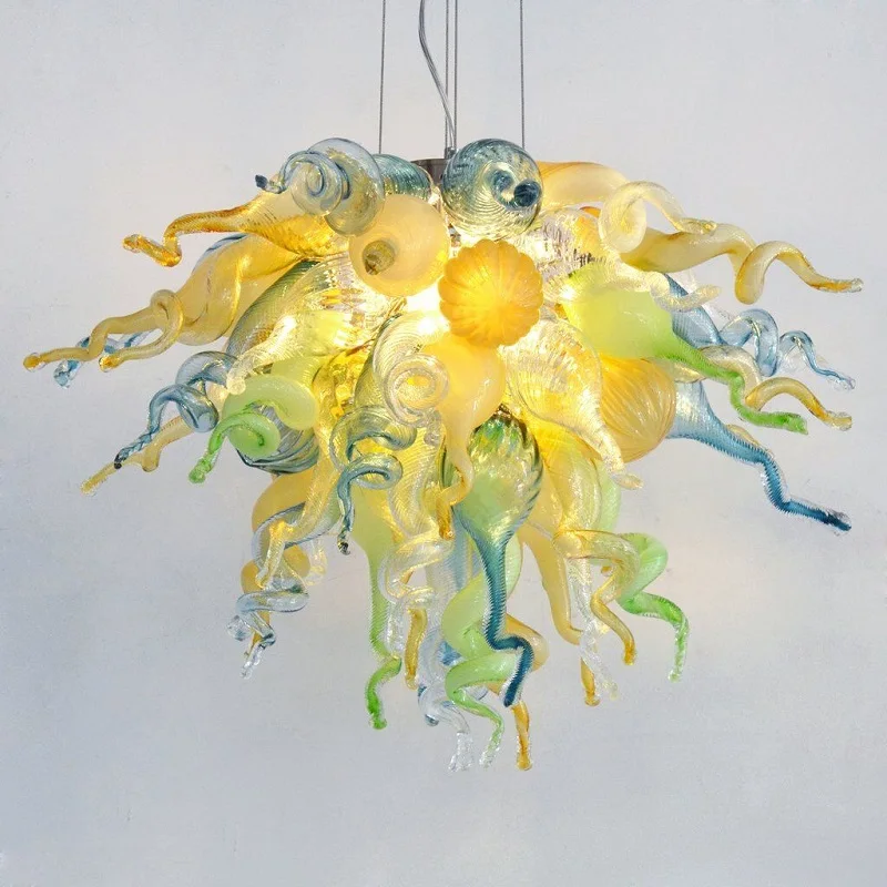 

Художественная люстра, стеклянные потолочные подвесные светильники и лампы, люстра из дутого стекла для гостиничного номера