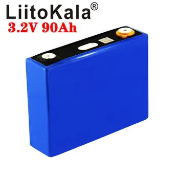 baratas Liitokala 3.2v 90ah Lifepo4 Bateria De Lítio 270a 3c Alta Dreno Para Diy 12v 24v Inversor Solar Veículo Elétrico Treinador Carrinho De Golfe