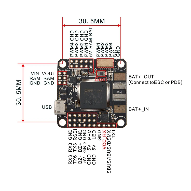 Omnibus F7 Pro управление полетом интегрированный гальванометр барометр OSD фильтр для DIY вид от первого лица мини гоночный Дрон