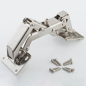 

1 Set 170 Degree Furniture Cabinet Doors Hydraulic Hinge with Screws Soft & 1 Set Shine Glass Door Hinge