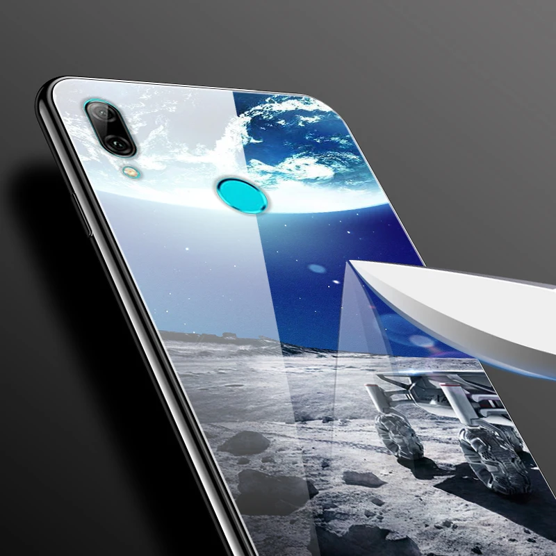 Для huawei P Smart чехол Модный чехол с узором из закаленного стекла чехол для huawei P Smart чехол-Бампер для huawei P Smart