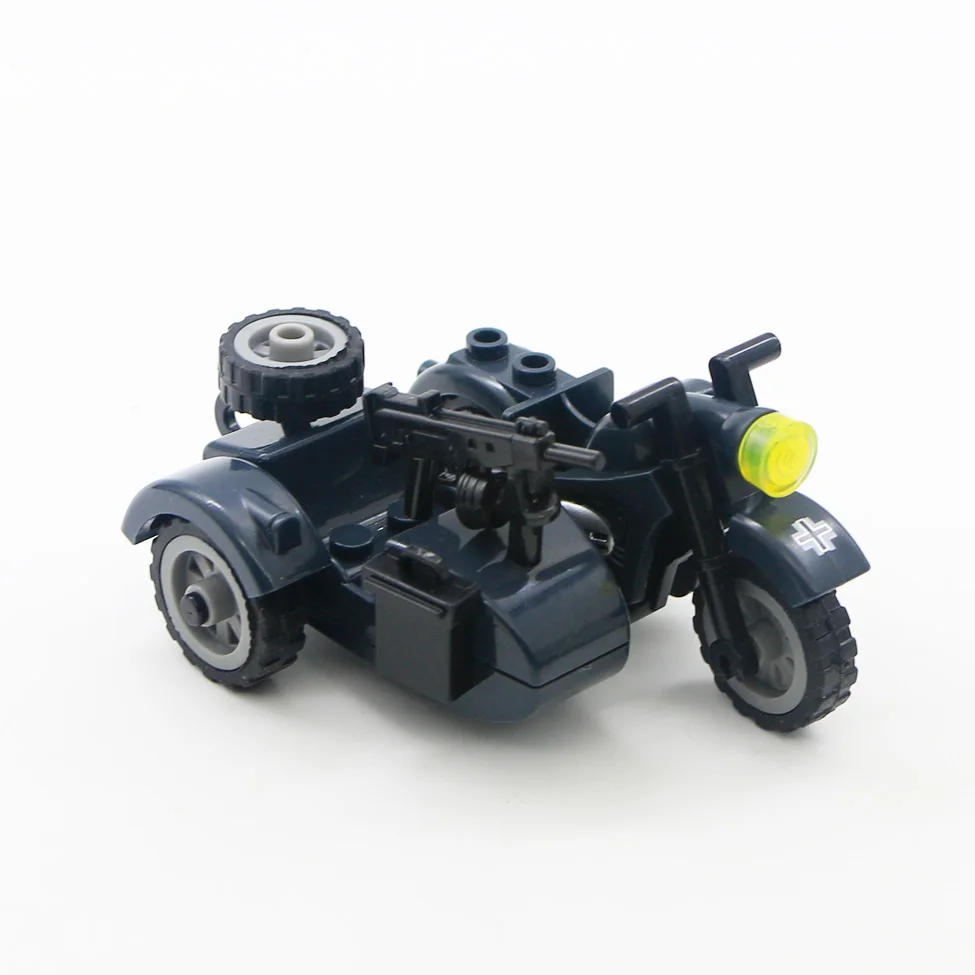 lego military ww2 german motorcycle blocks