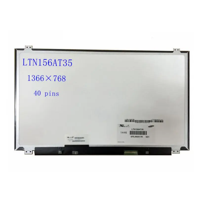Матрица для ЖК-экрана ноутбука LTN156AT35 15 6 дюйма NT156WHM-N10 HD 1366*768 40 контактов LVDS |