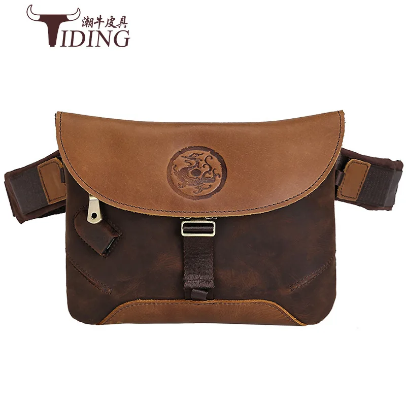 

Tiding New Style Europe And America Men Leather Pocket Sports Casual Outdoor Messenger Bag USB Charging Crossbody Bag