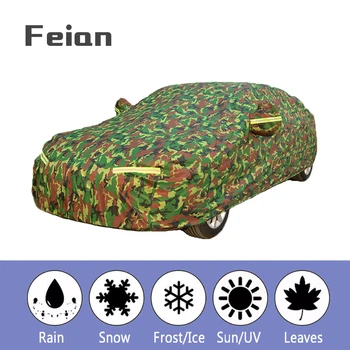 

Universal waterproof camouflage car covers sun protection cover for car reflector dust rain snow protective suv sedan full