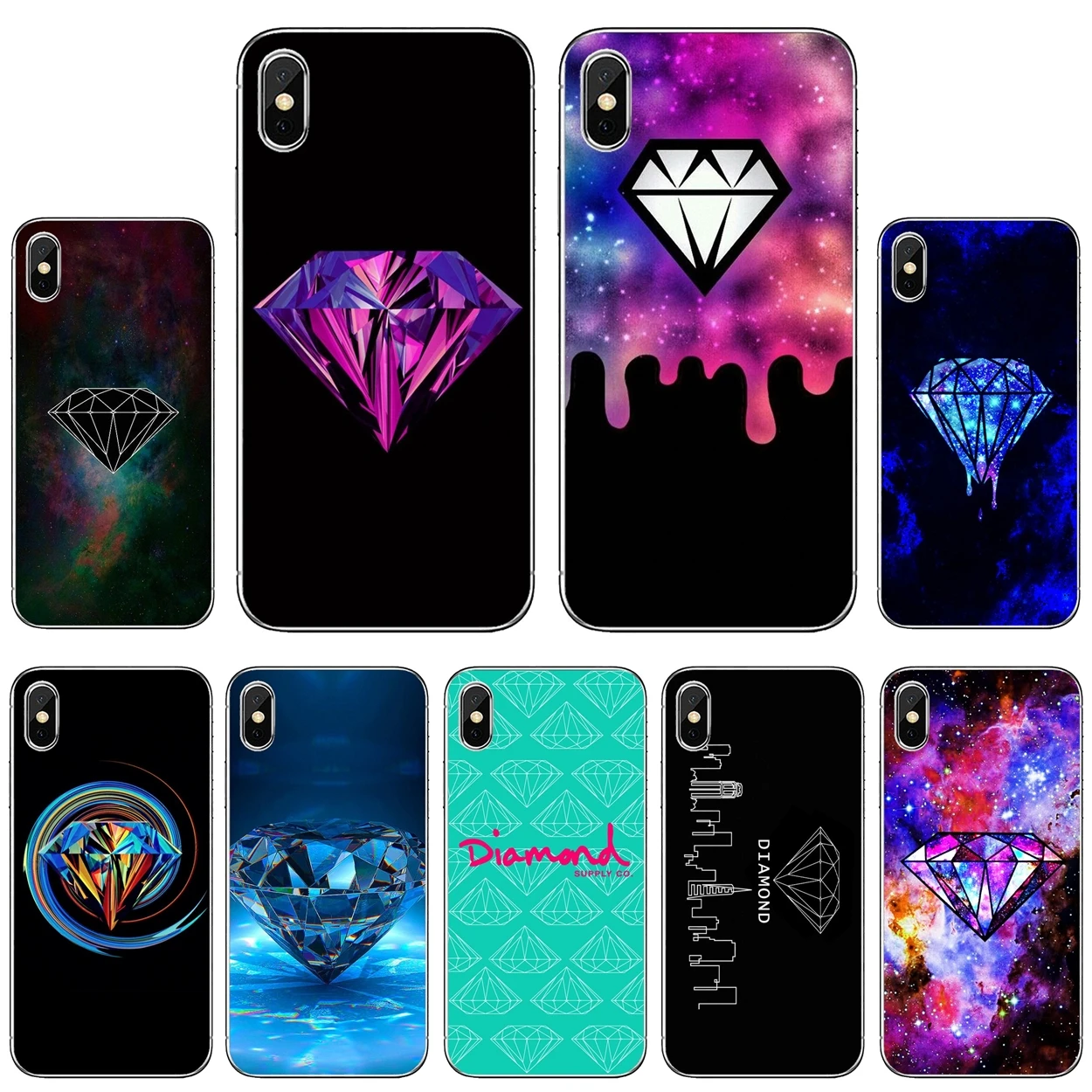 Shape-nebula-diamond-supply-co For BQ Aquaris C U2 U V X2 X Lite Pro Plus M E4.5 X5 E5 4G 2017 S 5059 6040L Soft Case Cover | Мобильные