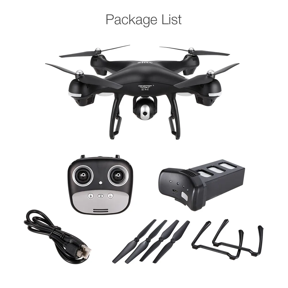S70W 2.4GHz 720P RC Quadcopter With Camera Drone Wifi GPS FPV Drone Altitude Hold G-sensor Follow Me Mode RC Dron Helicopter (20)
