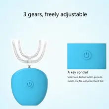 Новинка 360 градусов Автоматическая дезинфекция U Таймер в форме повара ультра Соник кремния водонепроницаемая электрическая зубная щетка Беспроводная перезаряжаемая 3