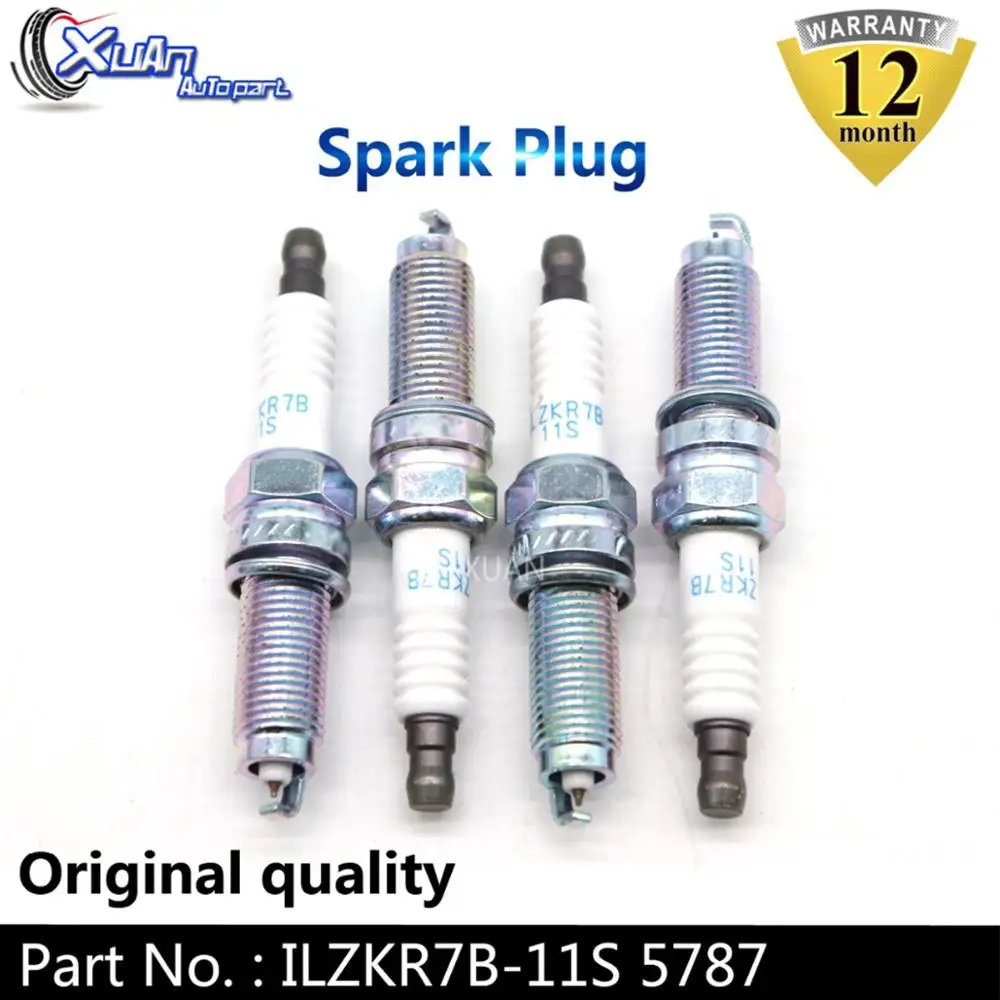 XUAN 4 шт./лот иридиевая Свеча зажигания ILZKR7B 11S 5787 для Honda CR V CIVIC ACCORD Acura MDX ILX ILZKR7B11S