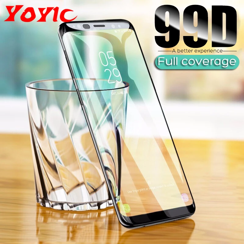 

99D Full Coverage Tempered Glass For Samsung Galaxy S8 S9 Plus Note 8 9 Glass Film Screen Protector For Samsung S6 S7 Edge S8 S9
