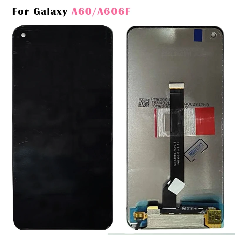 ЖК-дисплей для samsung galaxy A60 A606F/DS A6060 A606FD, сенсорный экран, дигитайзер, сборка для samsung A60, ЖК-дисплей с рамкой