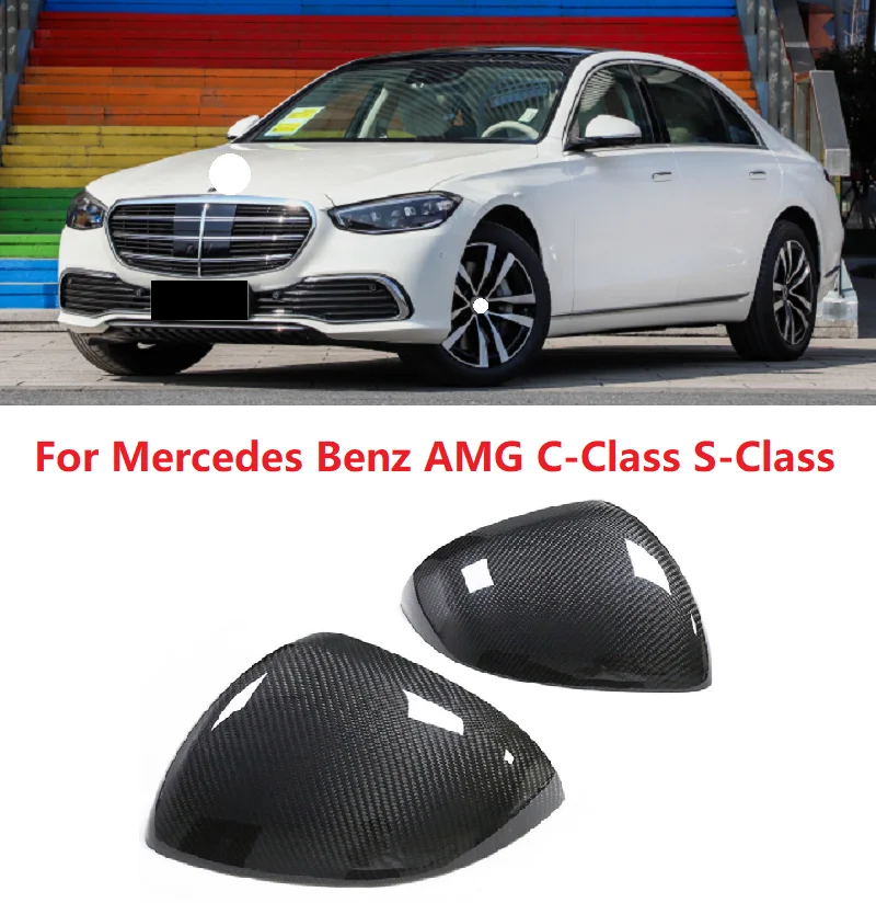 

Колпачки для зеркала заднего вида Mercedes Benz AMG C-Class S-Class S400L W206 W223 из сухого углеродного волокна