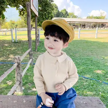 

2020 new girls boys knitted sweater spring fashion kids cardigan 1-6 years HJ369