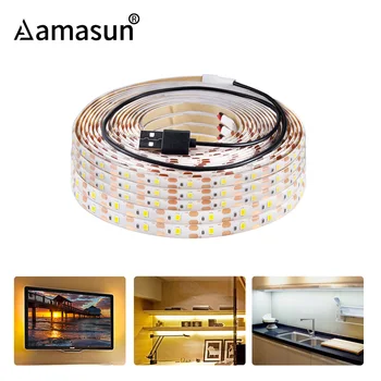 

USB LED Kitchen Light Closet for Desktop PC Case HDTV Backlight Cupboard Wardrobe Cabinet Strip Light Tape Bedroom Home Lighting