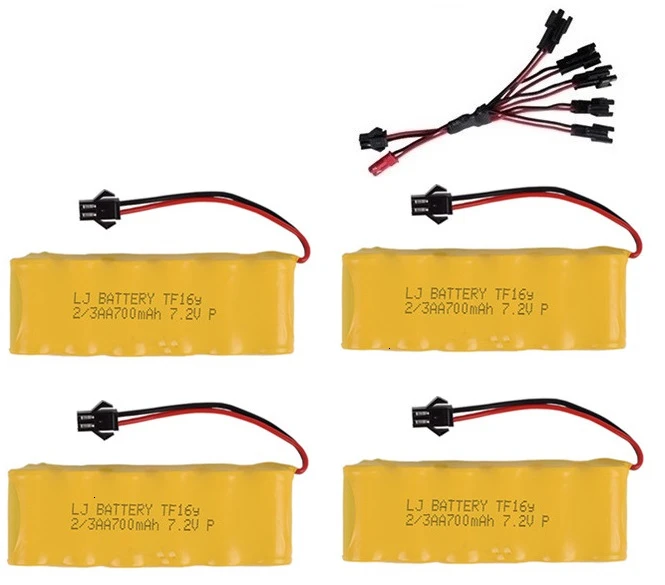 SM Plug) Ni-CD 7,2 v 700mah батарея+ 7,2 v зарядное устройство для радиоуправляемого игрушечного автомобиля Танк Поезд Робот Лодка пистолет 2/3AA 7,2 v перезаряжаемый аккумулятор - Цвет: Chocolate