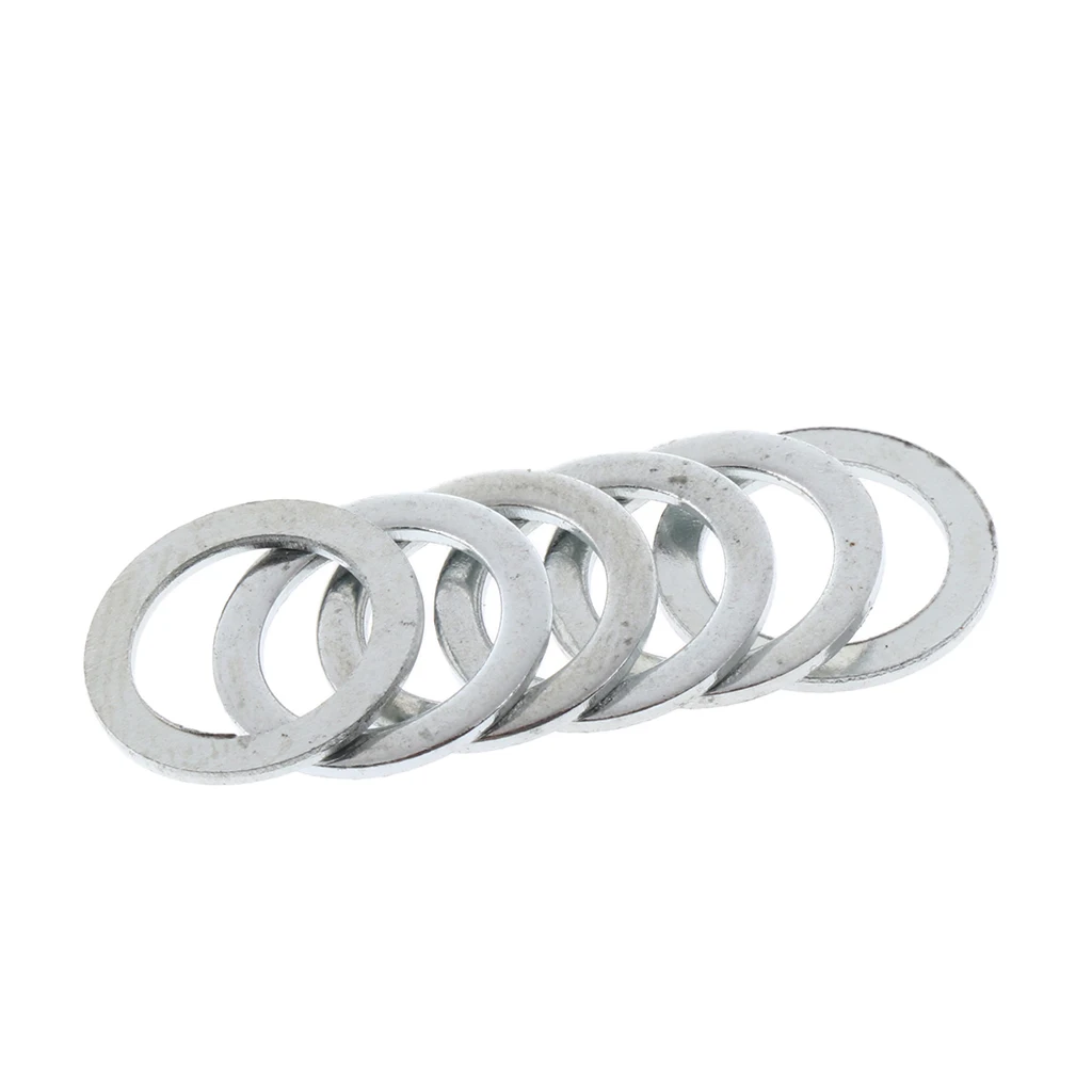 200pcs Longboard Truck Axle Speed Washers Wear-Resistant Speed Ring Skateboard Parts Silver