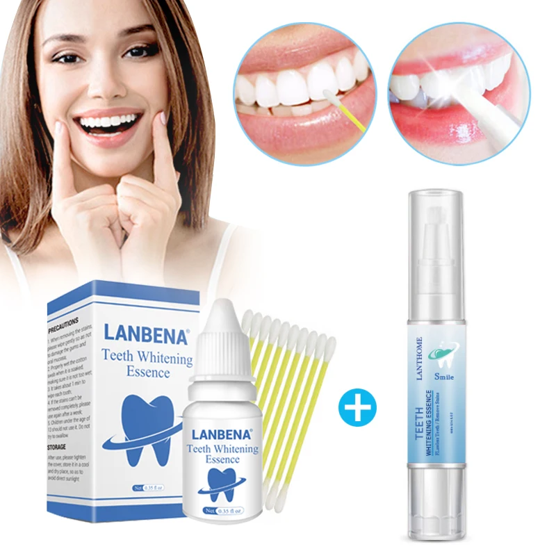 LANBENA отбеливание зубов эссенция и 3D отбеливание зубов ручка гигиена полости рта зубной белый зуб длительное сильное удаление от зубных пятен