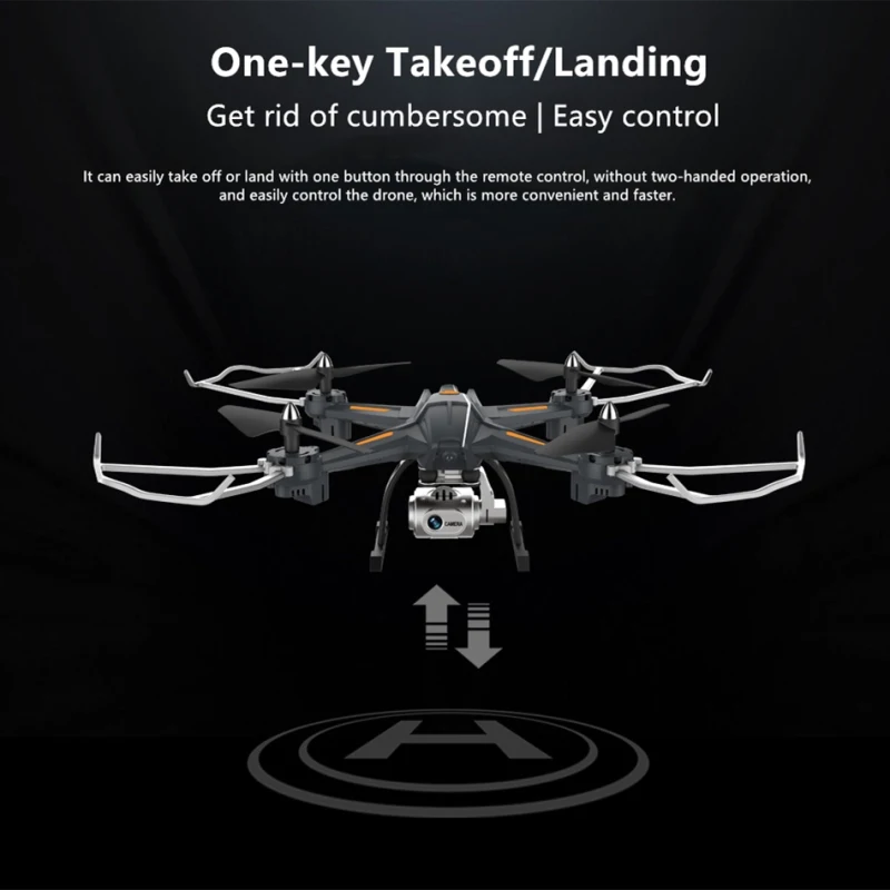 Профессиональный 4K широкоугольный ESC камера 42 см Большой размер WIFI FPV RC Дрон с
