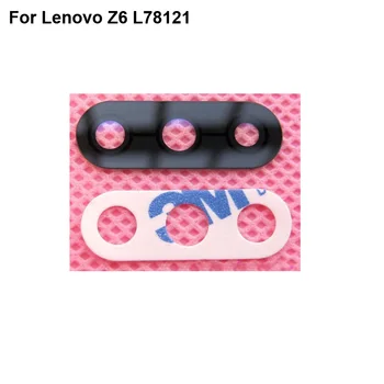 

2PCS For Lenovo Z6 L78121 Rear Back Camera Glass Lens Cover Frame Replacement Cell Phone Repair Parts For LenovoZ6 Z 6 L 78121