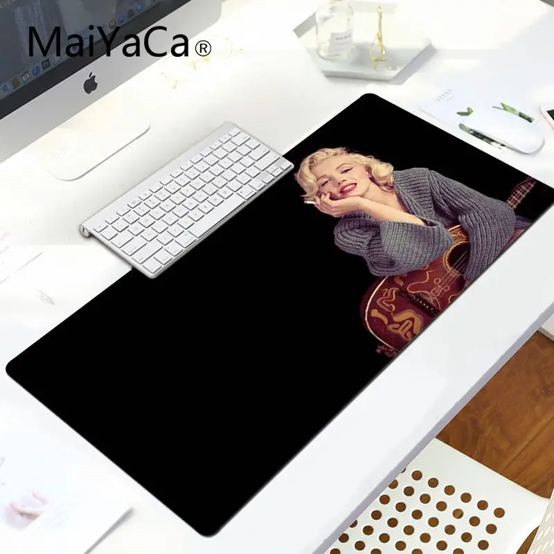 LockEdge 30X90cm MaiYaCa Мэрилин Монро прочный резиновый коврик для мыши коврик Удобная мышка игровой защелка для мыши - Цвет: LockEdge 30X90cm
