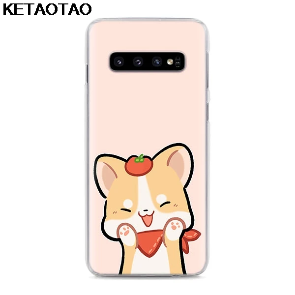 Dark grey KETAOTAO каваи Шиба корги собака чехол для телефона s для iPhone 4S 5S 6S 7 8 Plus X XS XR 11 Pro Чехол кристально чистый мягкий TPU чехол s - Color: Dark grey