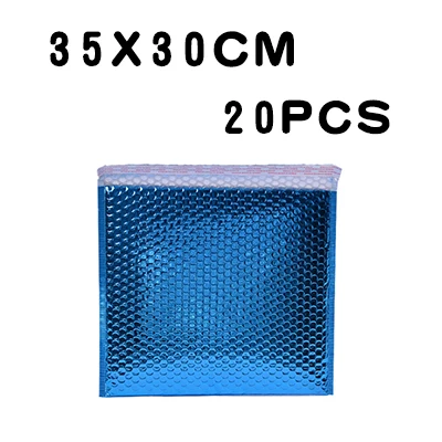 35x30cm 5cm Blue Цвет Bubble Buffer розовое золото фиолетовый синий лазер серебряный почтовый мешок алюминизированная пленка транспорт антистатические анти-падение курьер подарок - Цвет: 35x30cm 5cm Blue