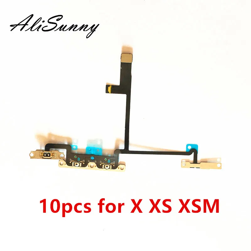 10 шт. гибкий кабель регулировки громкости AliSunny для iPhone X XS XSmax переключатель