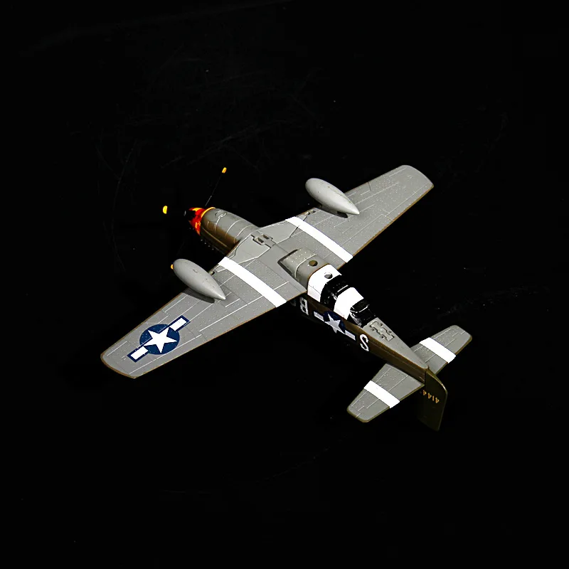 Terebo 1: 72 P51D Mustang Американская модель истребителя авиационная военная модель сплав коллекция подарок