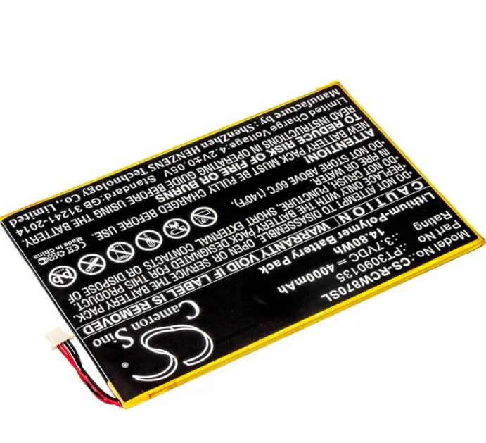 cameron sino 4000mah battery for RCA Galileo Pro 11.5" RCT6303W87 RCT6303W87DK RCT6513W87 Viking Pro 10 PT3090135