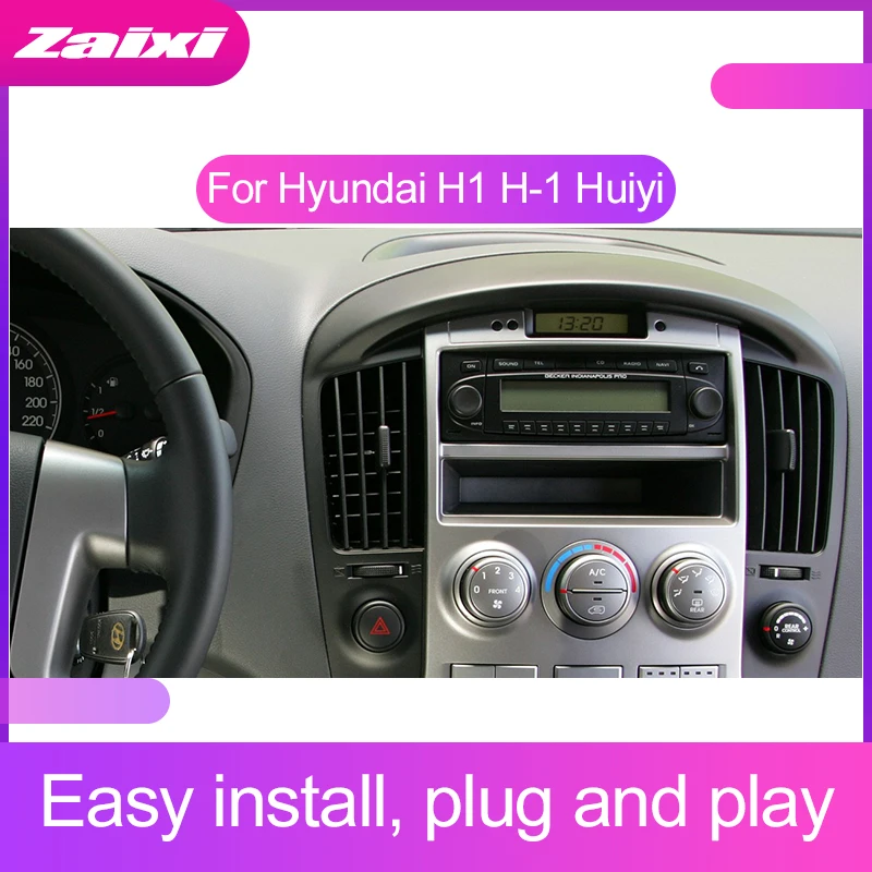 ZaiXi мультимедиа для Android плеер 2 Din wifi gps-навигация Авторадио для hyundai H1 H-1 Huiyi 2007~ gps Радио FM карты BT
