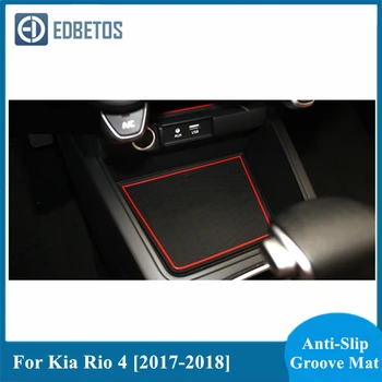 

* For Kia Rio 4 X Line Gate Slot Mat Anti Slip Anti-Slip Door Groove Pad Interior Decoration Car-Styling Acccessories 2017-2020