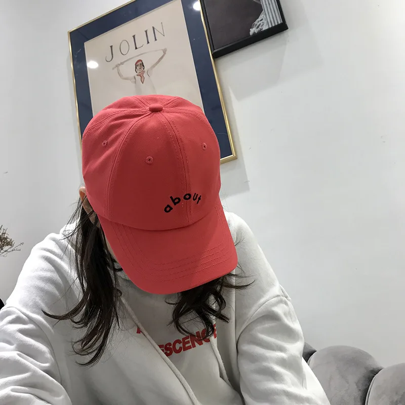 

2020 New Style South Korea Dongdaemun Simple Lettered Baseball Cap Children Korean-style Versatile Embroidered Cap Fashion Crick