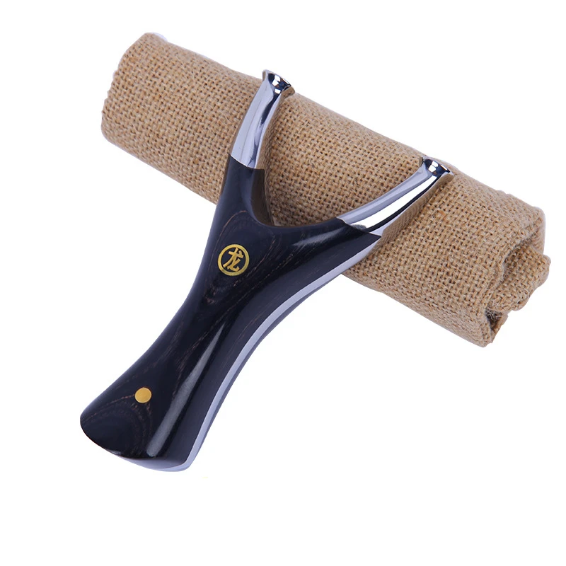 

High Quality Stainless Steel Red Sandalwood Solid Wood Slingshot High Precision Outdoor Hunting Recurve Flat Skin Metal Catapult