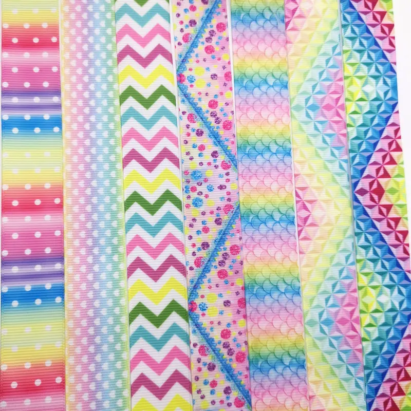 Colorful Cartoon Grosgrain Ribbon - 25mm, 5 Meters for DIY Crafts and Decorations