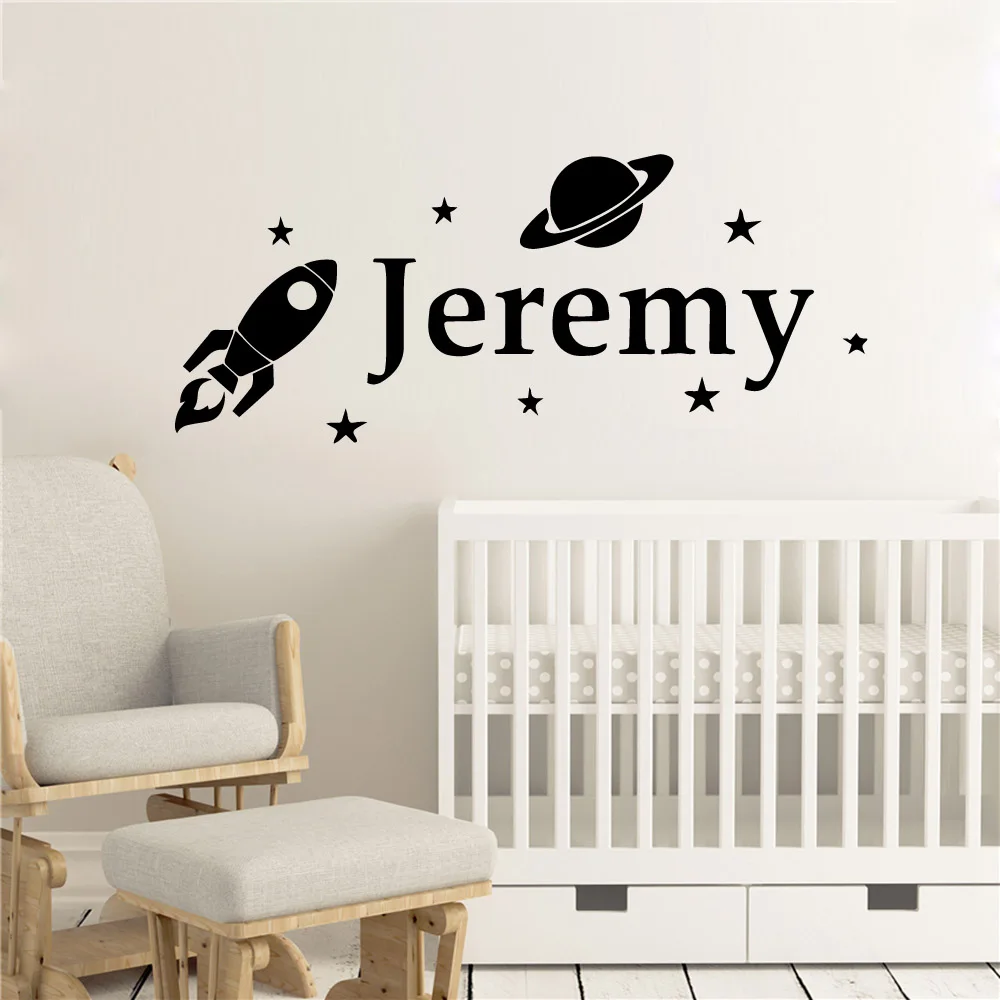 Free Shipping Custom Name Home Decor Wall Stickers For Kids Rooms Home