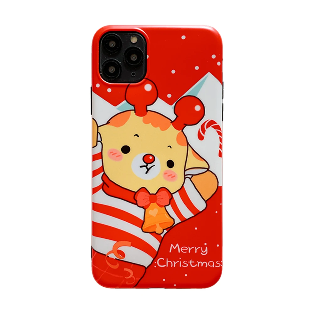 Рождество стариков чехол с лосем для iphone 11 Pro Max матовый чехол для телефона для iphone 6 7 8 Plus X XR XS Max чехол для телефона