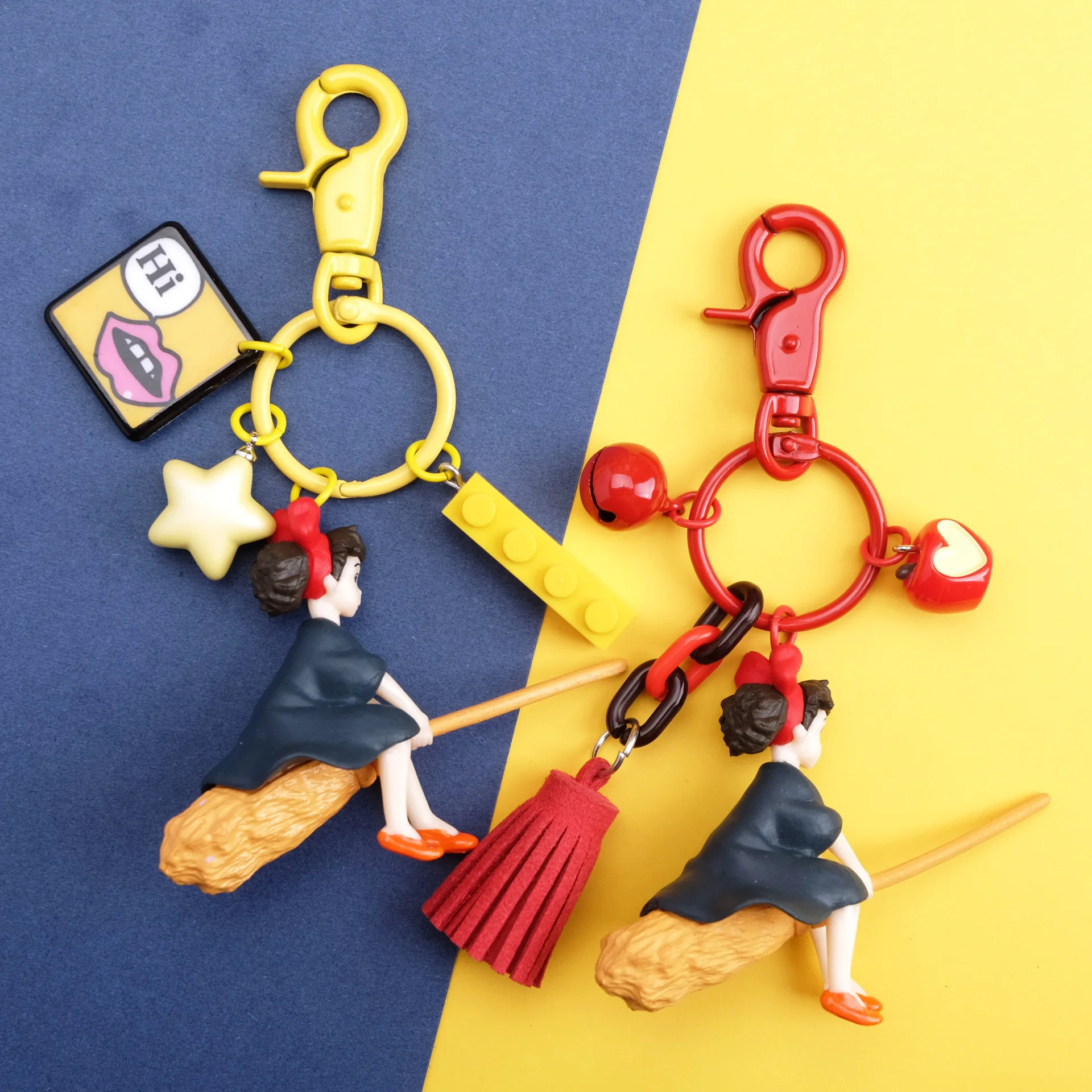 Японский Хаяо Миядзаки милый аниме Кики услуги доставки брелок девушка Кики фигурка Модель ПВХ брелоки с куклой для рюкзак