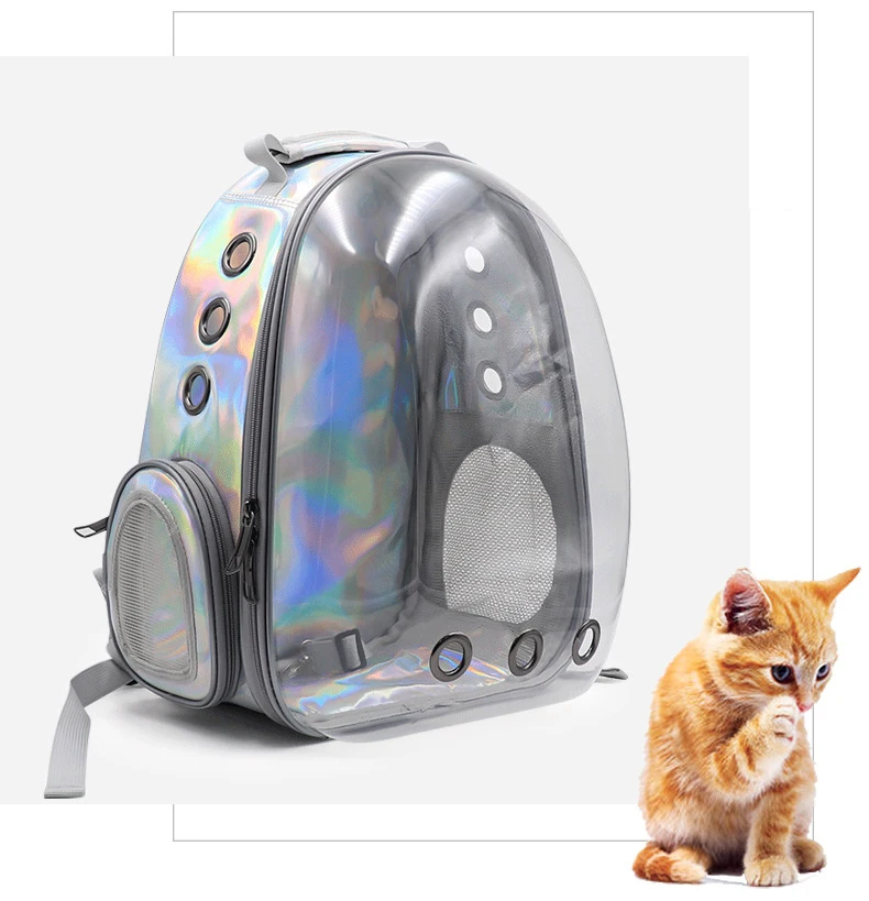Pet двойная сумка через плечо прозрачная переносная сумка принадлежности для домашних животных для котят и щенков